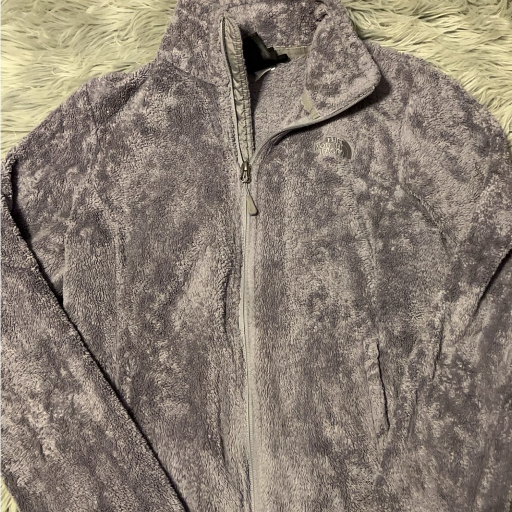 Size small purple/gray north face jacket.